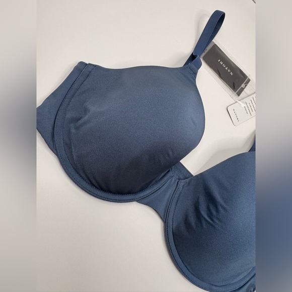 Natori Blue Contour Underwire Bra Size 34D | Smooth Everyday Comfort - Picture 2 of 4